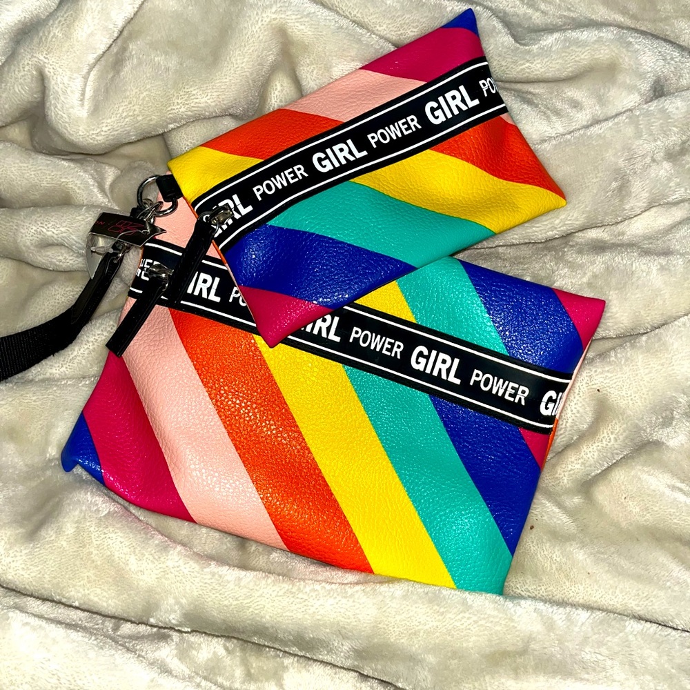 rainbow makeup bag